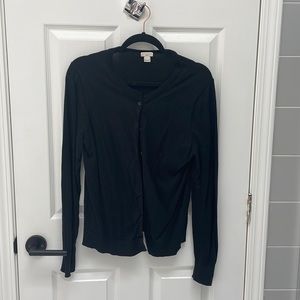 J Crew Caryn Cardigan, black, size L